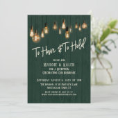 「持つことと保持すること ダークグリーンウッド エジソンライト」 招待状 (スタンド正面)