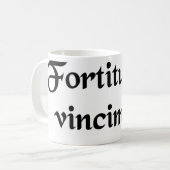 持久力によって私達は征服します コーヒーマグカップ (正面左)