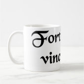 持久力によって私達は征服します コーヒーマグカップ (左)