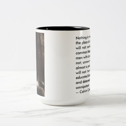 持続は15のozのツートーンマグを支払います ツートーンマグカップ (中央)