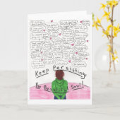 持続保中 カード (黄色い花)