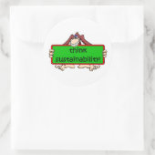 持続可おもしろい能 ラウンドシール (バッグ)