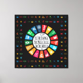 持続可モダンエレガント能ゴール感動的 キャンバスプリント (正面)