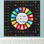 持続可モダンエレガント能ゴール感動的 キャンバスプリント (インサイチュ (ウッドフロア))