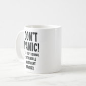 持続可能な投資マネージャー コーヒーマグカップ (正面左)