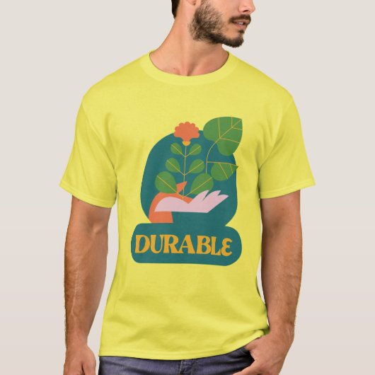 持続可能な自然の耐久性 Tシャツ (正面)