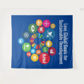 持続可能な開発目標を愛する タペストリー (正面(横))