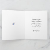 持続性と勇気付けられる虹の雲 カード (内部)