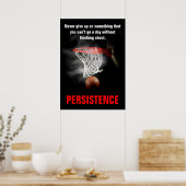 持続性バスケッ感動的プやる気を起こさせる ポスター (キッチン)