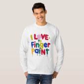 指が大好き絵を描 Tシャツ (正面フル)