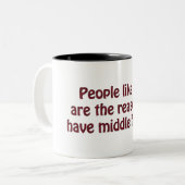 指が好き ツートーンマグカップ (正面左)