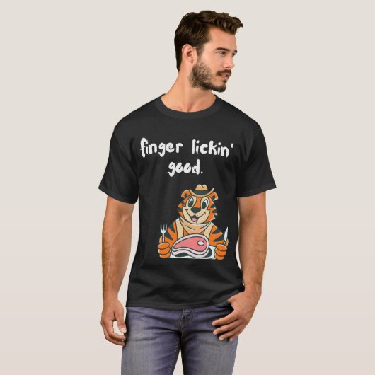 指が良いTシャツをなめる Tシャツ (正面フル)