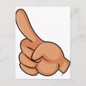 指さす指 ポストカード (正面)