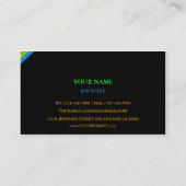 指す生産性の矢が付いているモダンなカード 名刺 (裏面)