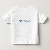 指では乱雑なアートを取得しようスモック幼稚園 トドラーTシャツ (裏面)