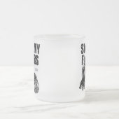 指においがする(ホッケー)曇りガラスのコーヒーマグ フロストグラスマグカップ (中央)