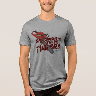 指にサヨナラを - チェーンソー トライブレンドTシャツ