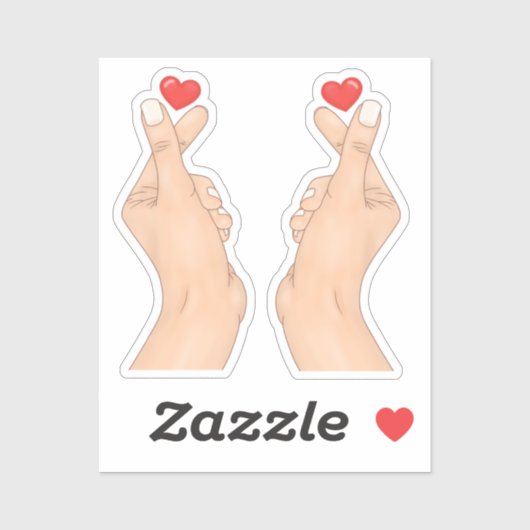 指のハート指 シール (シート)