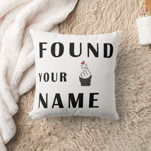 指のハート クッション (ブランケット)