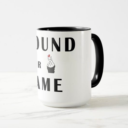 指のハート マグカップ (正面右)