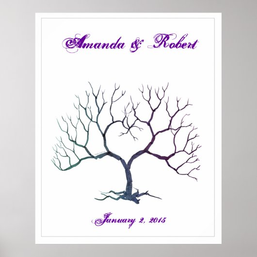 指のプリントツリー ポスター (正面)