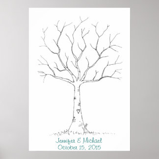 指のプリントツリー(2) ポスター