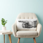 指のポインティング装飾用クッション ランバークッション (椅子)