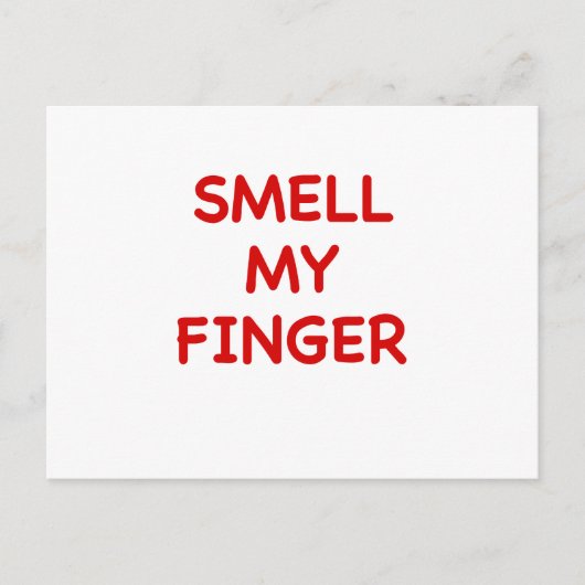 指の匂いがする ポストカード (正面)