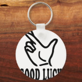 指の幸運アイコン キーホルダー (正面)