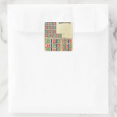 指の数を1から20000まで スクエアシール (バッグ)