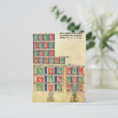 指の数を1から20000まで ポストカード (スタンド正面)