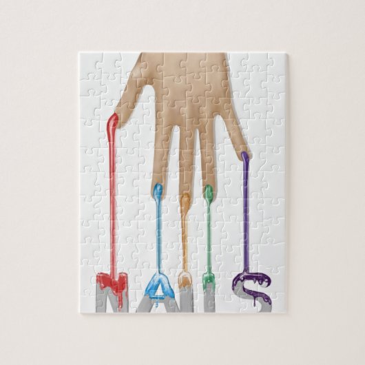 指の爪 ジグソーパズル (縦)