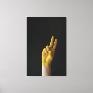 指の絵画プレミアムキャンバスプリント（光沢） キャンバスプリント