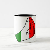 指の財布 ツートーンマグカップ (中央)