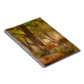 指またはチーズ、軸の軸、斑点のあるデアーまたは軸 ノートブック (右側)