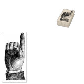 指を上に向ける ラバースタンプ (押印)