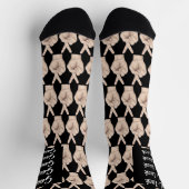 指を交差させたスケッチ ソックス (上部)