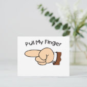 指を引く ポストカード (スタンド正面)