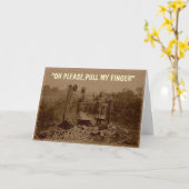 指を引っ張る カード (黄色い花)