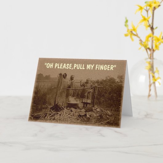 指を引っ張る カード (黄色い花)