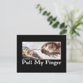 指を引っ張る ポストカード (スタンド正面)