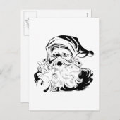 指を揺するヴィンテージのサンタクロースのポートレート シーズンポストカード (正面/裏面)