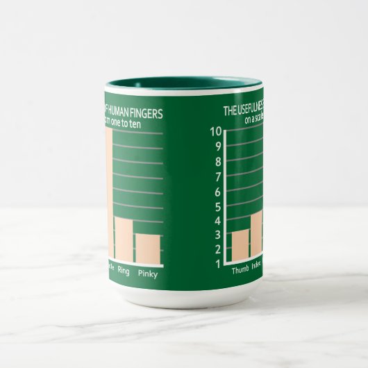 指カスタムな色のマグの実用性 マグカップ (中央)