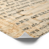 指クラシック指アート新聞背景 ポスター (角)