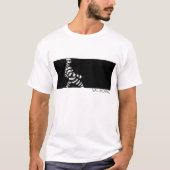 指ストライプ示 Tシャツ (正面)