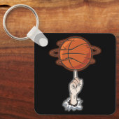 指スピンバスケットボールプレイヤーのトランキングトリックBball キーホルダー (正面)