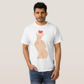指ハート手 Tシャツ (正面フル)