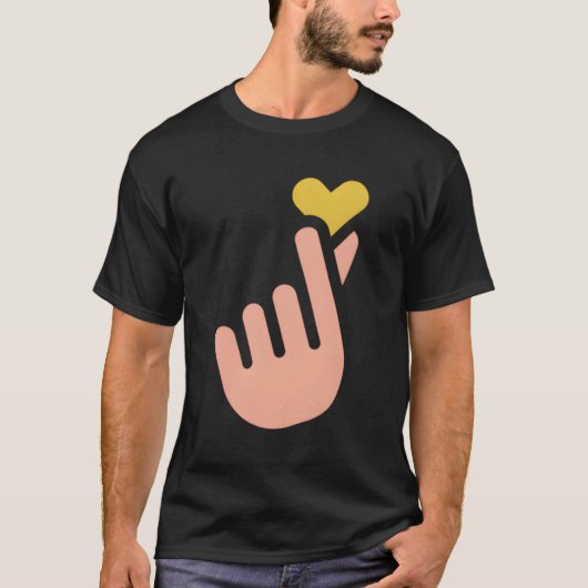指ハート Tシャツ (正面)