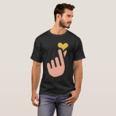指ハート Tシャツ (正面フル)