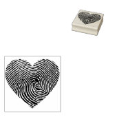 指プリントハートスタンプ ラバースタンプ (押印)